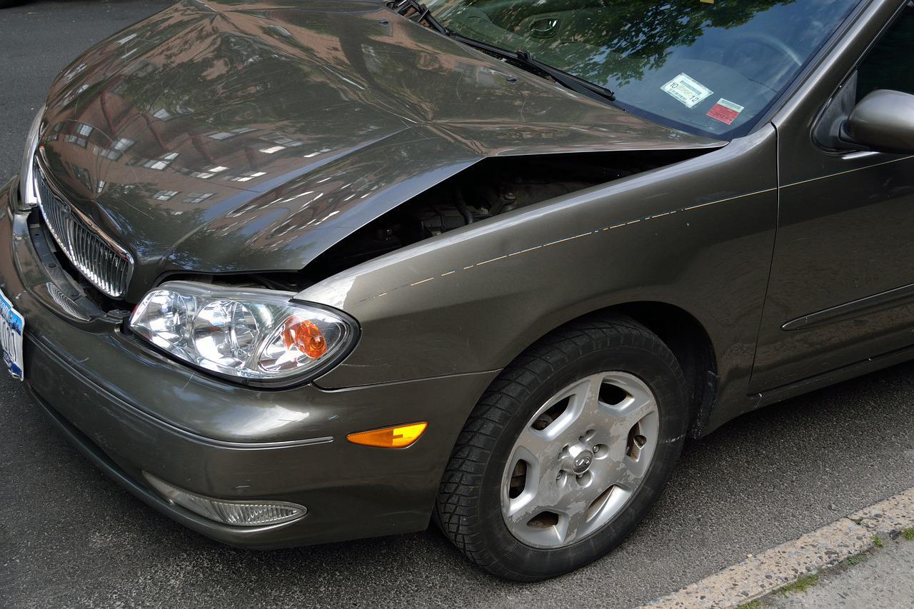 commercial car insurance needed for a crushed car hood