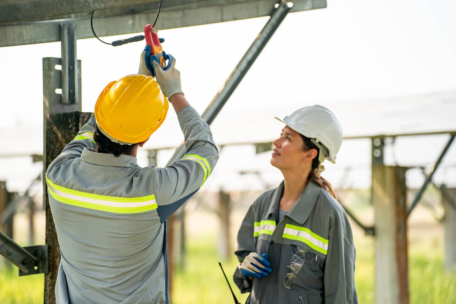 E&O Insurance claims concept with two contractors working togther