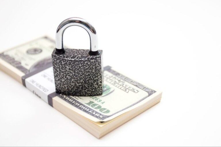 Secure your money with a lock for enhanced financial protection and peace of mind.