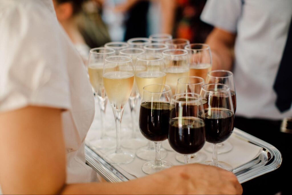 Elegant Drinks On Tray