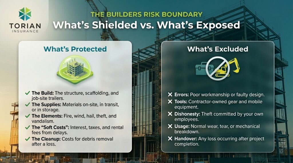 Builders risk insurance explained: whats protected and excluded in Indiana.