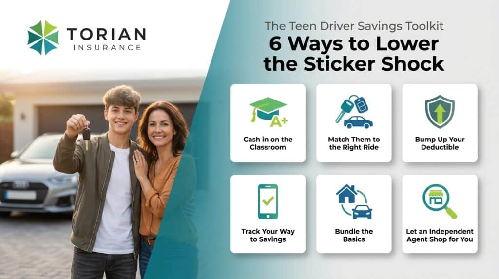 Discover ways to save when adding a teen driver to car insurance.